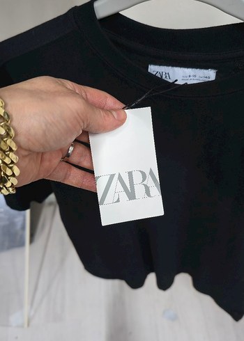 Kız Çocuk Siyah Baskılı Tişört - Görsel 2