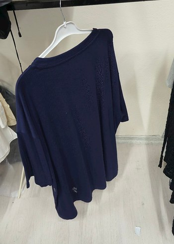 Lacivert Denim Kısa Kollu Erkek Tişört - Görsel 4