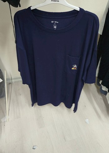 Lacivert Denim Kısa Kollu Erkek Tişört - Görsel 2