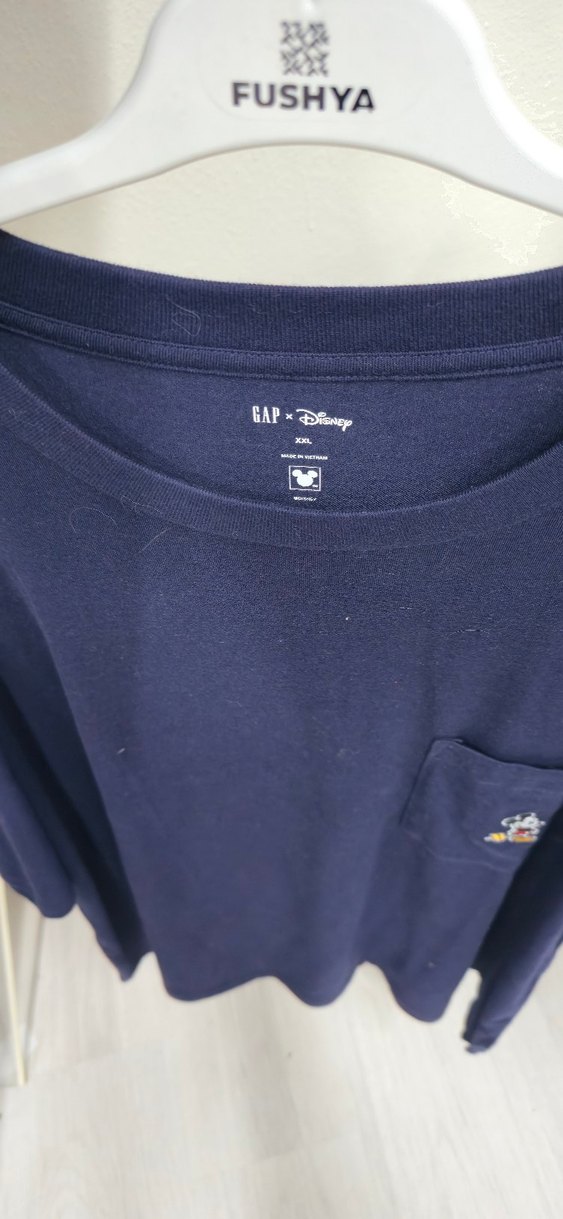 Lacivert Denim Kısa Kollu Erkek Tişört - Görsel 3