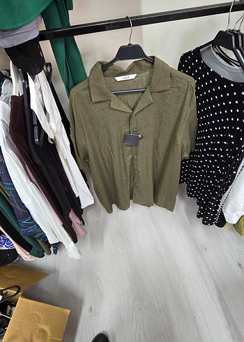 XSIDE Yeşil Kısa Kollu Regular Fit Erkek Gömlek - Görsel 2