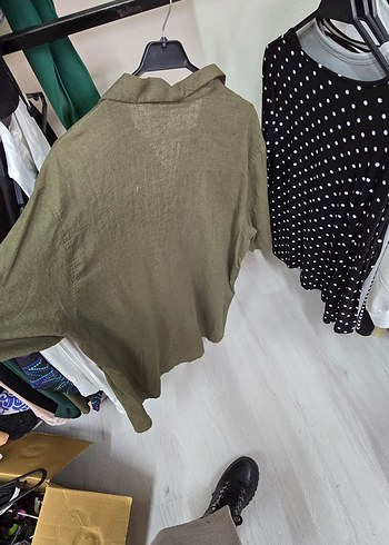 XSIDE Yeşil Kısa Kollu Regular Fit Erkek Gömlek - Görsel 4