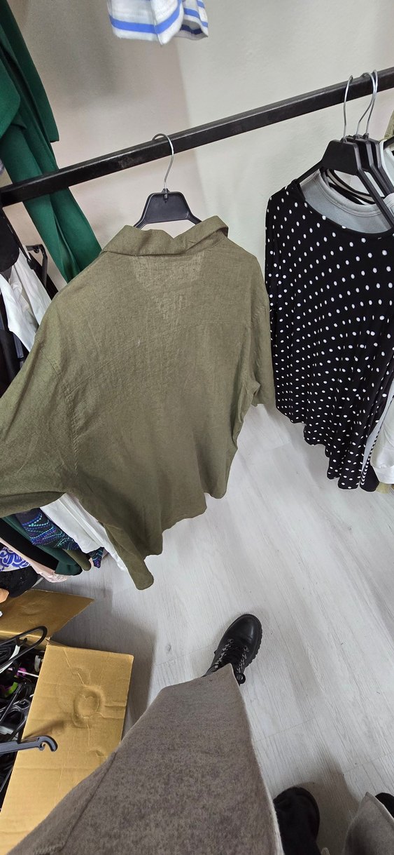 XSIDE Yeşil Kısa Kollu Regular Fit Erkek Gömlek - Görsel 4