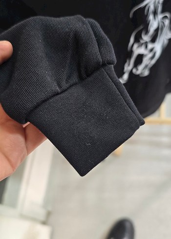 Siyah Baskılı Erkek Çocuk Sweatshirt - Görsel 4