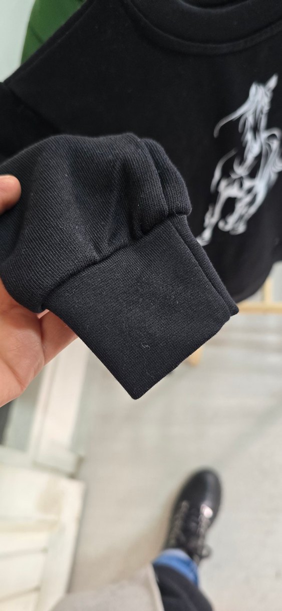 Siyah Baskılı Erkek Çocuk Sweatshirt - Görsel 4