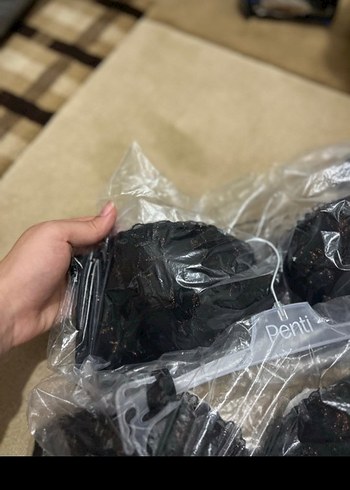 Lotus Nakışlı Siyah Sütyen 75 numara - Görsel 2