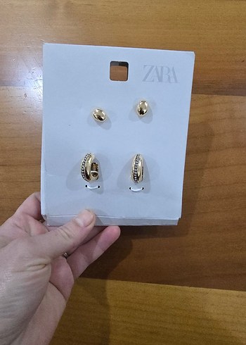 Zara Zar Minimal Altin Kupe Seti