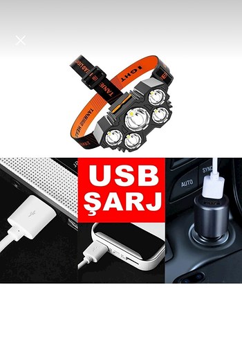Diğer Renkli Siyah LED Kafa Lambası
