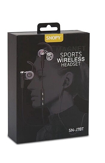 SN-J7BT Telefon Uyumlu Bluetooth Kulak içi Gri Mikrofonlu Kulakl