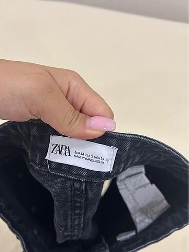 xs Beden siyah Renk Zara kot şort