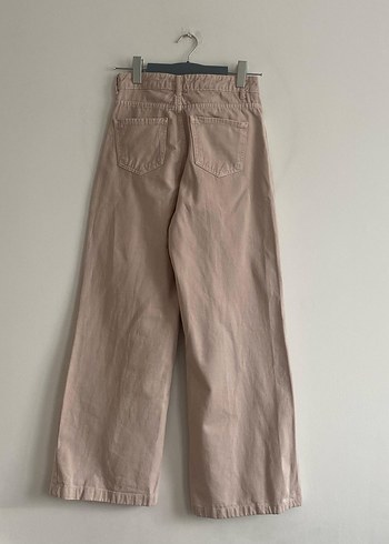 s Beden ten rengi Renk Bej Regular Fit Keten Midi Pantolon