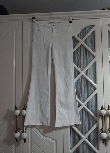 36 Beden beyaz Renk Bayan jeans 