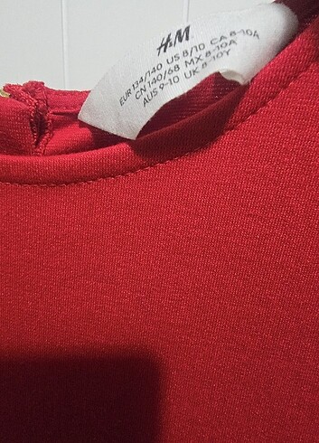 H&M Kırmızı yılbaşı elbisesi
