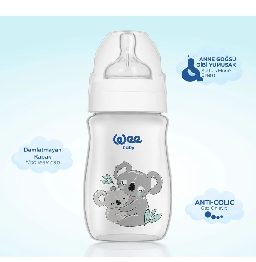 Wee Baby Geniş Ağızlı 250ml Biberon - Görsel 3