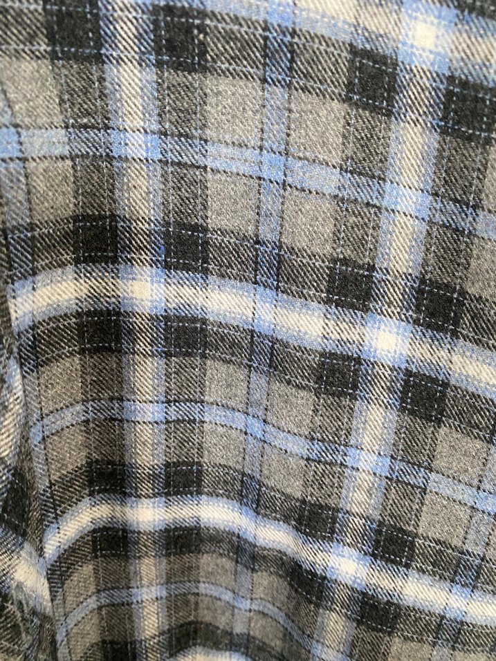 Erkek Gri Düğmeli Uzun Kollu Keten Gömlek - Görsel 3