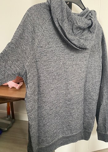 Erkek Gri Fermuarlı Sweatshirt - Görsel 5