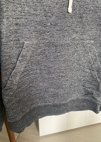 Erkek Gri Fermuarlı Sweatshirt - Görsel 3