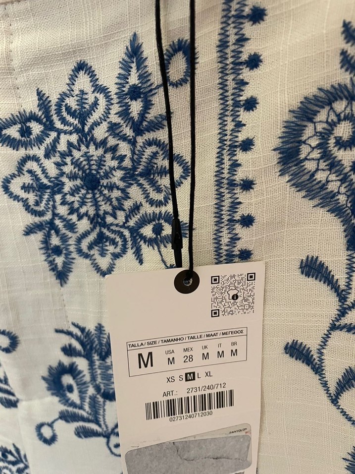 Zara İşlemeli pantalon - Görsel 5