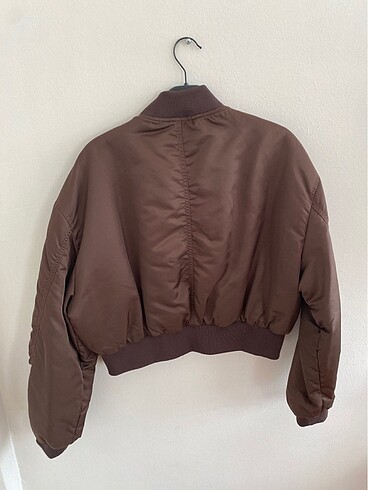 m Beden kahverengi Renk crop bomber ceket