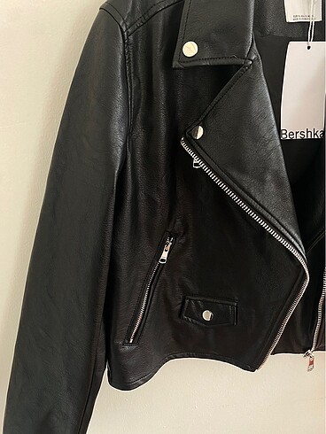 Bershka bershka crop deri ceket