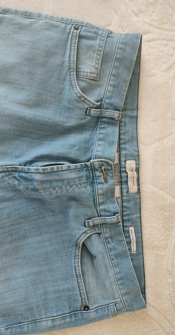erkek Mavi Normal Kesim Esnek Denim Pantolon - Görsel 4