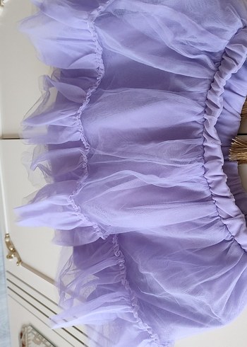 Bohem Mor Kız Çocuk Fırfırlı Etek,tütü etek yeni gibi - Görsel 2