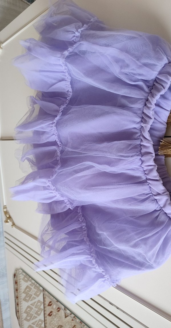 Bohem Mor Kız Çocuk Fırfırlı Etek,tütü etek yeni gibi - Görsel 2