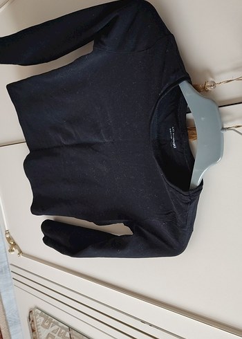 Kız Çocuk Siyah Uzun Kollu Bluz - Görsel 2