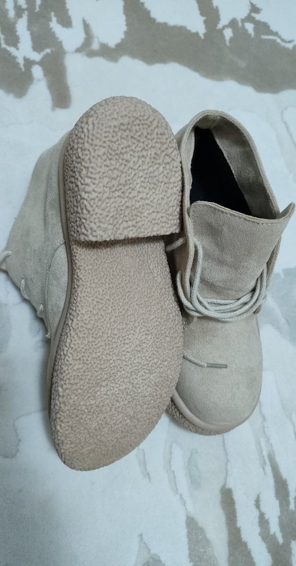 Bej Süet Kadın Dolgu Topuk Bot - Görsel 2