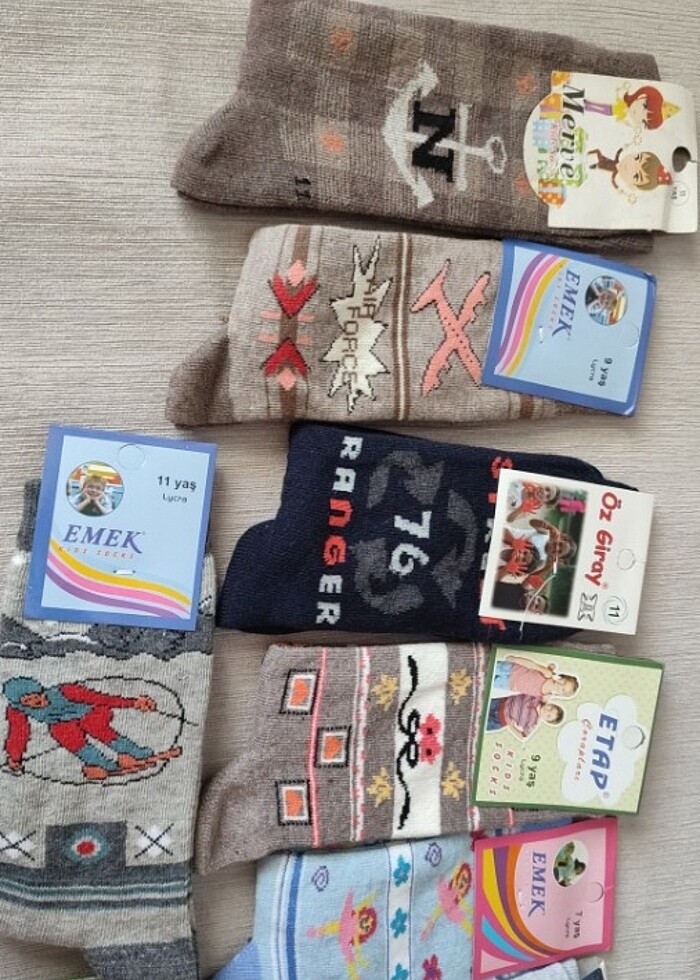 Çeşitli erkek çocuk çoraplar - Görsel 2