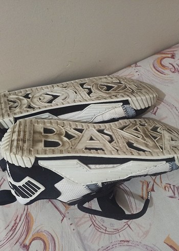 Dolce&Gabbana Beyaz Gri Laced Spor Ayakkabı - Görsel 5