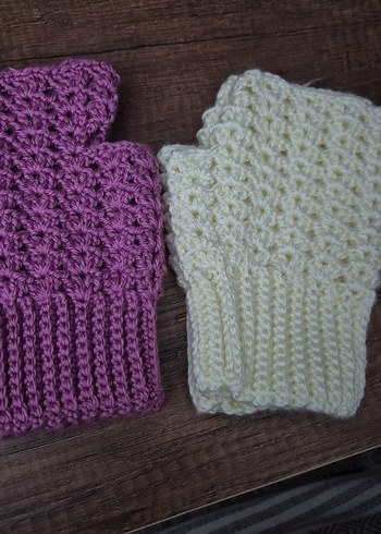 Mor Örgü Kadın Eldiveni - Görsel 4