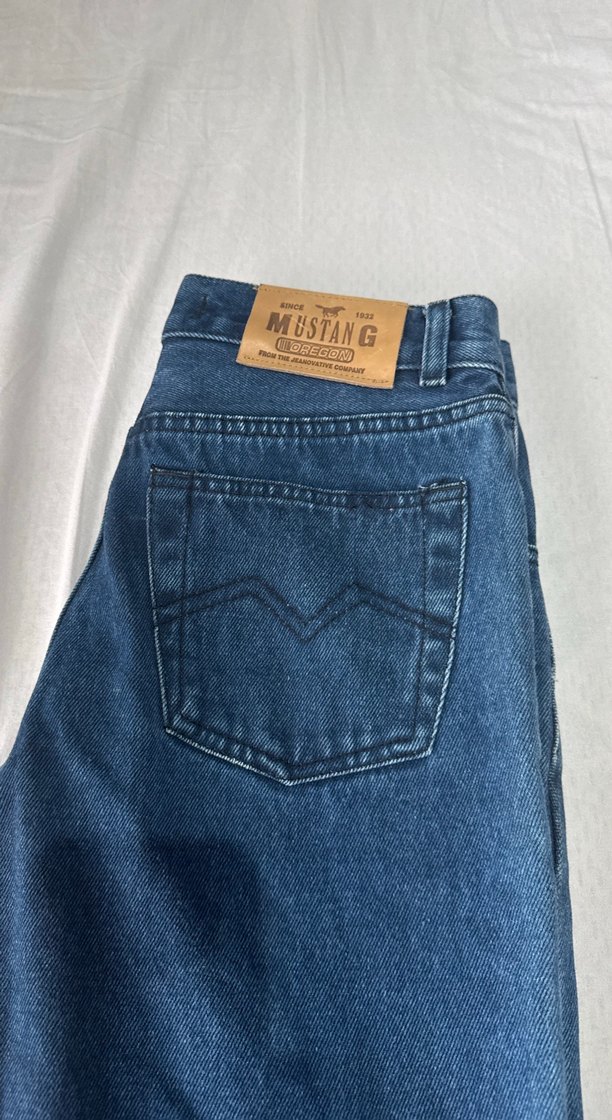 Parlak Mavi Salaş Midi Kadın Kot Pantolon - Görsel 4