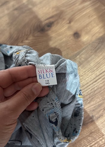 Gri Baskılı Erkek Çocuk Örgü Pantolon - Görsel 2