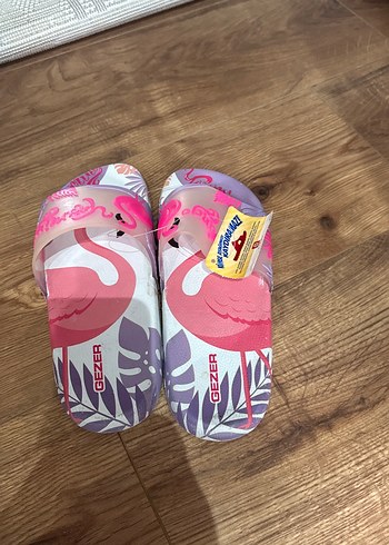 Renkli Baskılı Kadın Terlik, Platform Topuklu, Cırtlı - Görsel 2