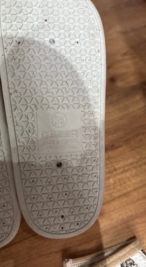 Renkli Baskılı Kadın Terlik, Platform Topuklu, Cırtlı - Görsel 3