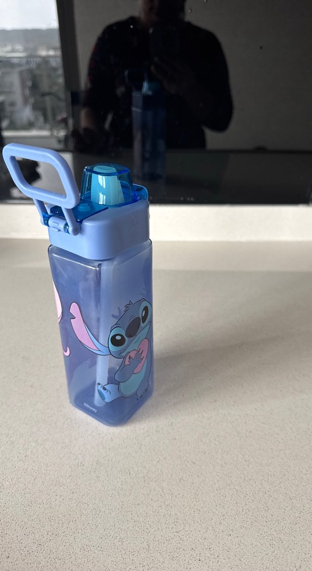 Mavi Çocuk Su Matarası Angel Desenli - Görsel 3