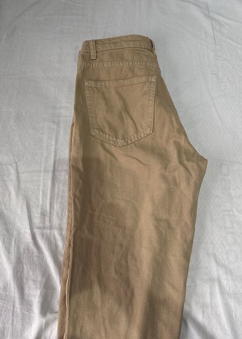 Bej Kadın Keten Regular Fit Pantolon - Görsel 3