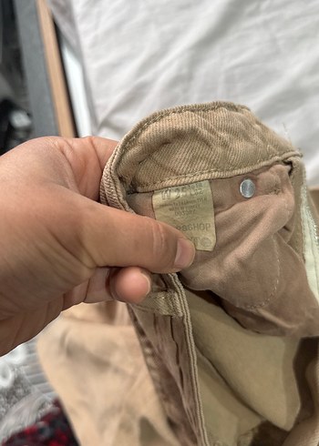 Bej Kadın Keten Regular Fit Pantolon - Görsel 4