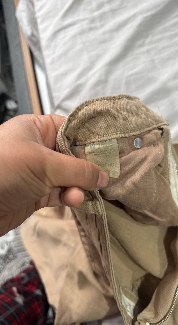 Bej Kadın Keten Regular Fit Pantolon - Görsel 4