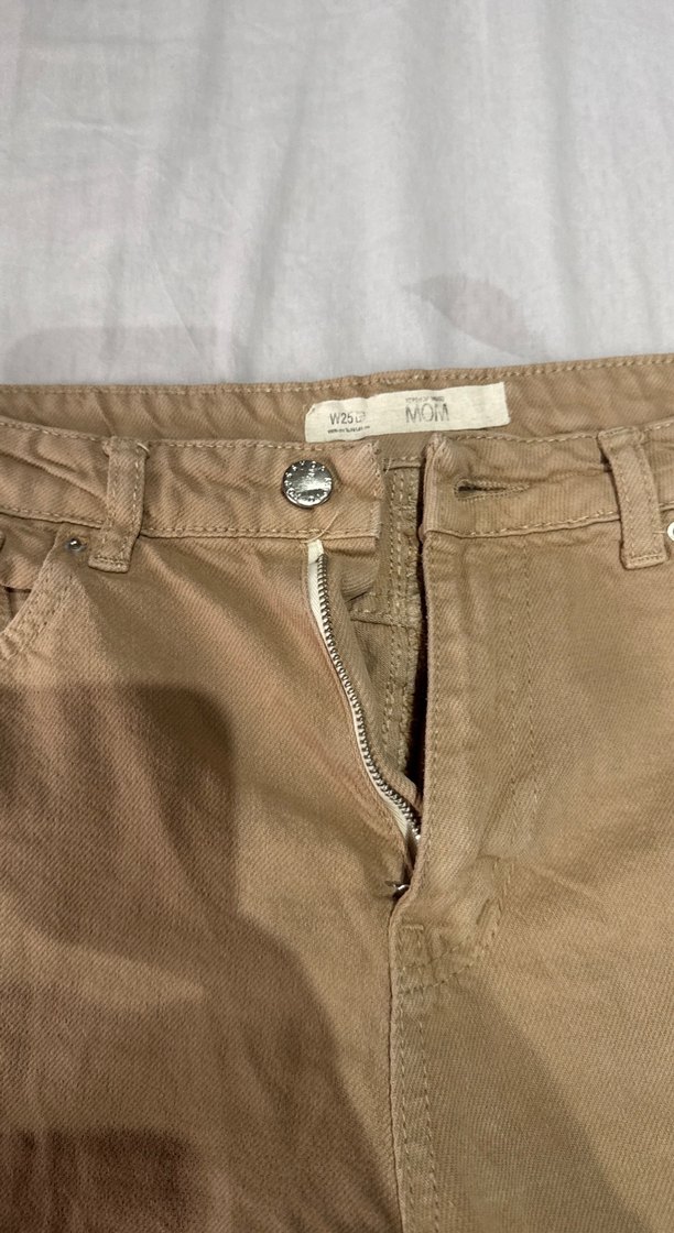 Bej Kadın Keten Regular Fit Pantolon - Görsel 2