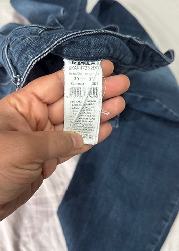 Gri Lacivert Kadın Denim Bol Kesim Pantolon - Görsel 3