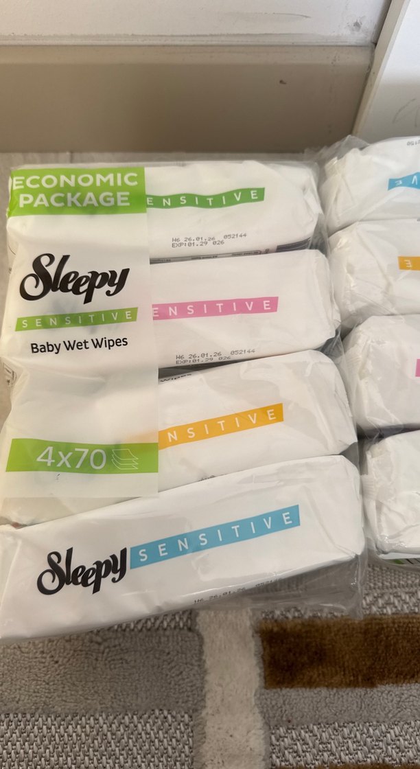 Sleepy Sensitive Bebek Islak Mendil Ekonomik Paket 4x70 - Görsel 2
