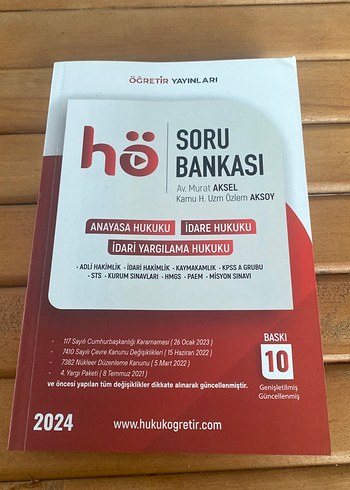 2024 Anayasa, İdare ve Yargılama Hukuku Soru Bankası