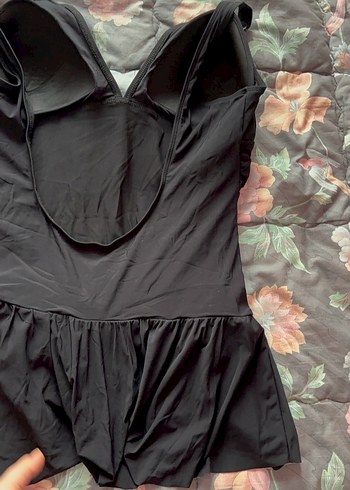 Drapeli Siyah Midi Kadın Mayo penti 46 beden - Görsel 10