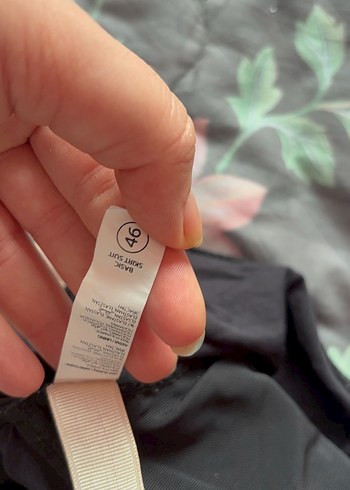 Drapeli Siyah Midi Kadın Mayo penti 46 beden - Görsel 8