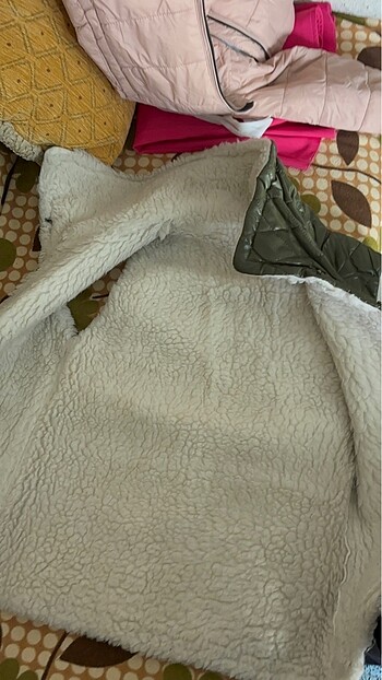 Haki yeşili düğmeli yelek - Görsel 6