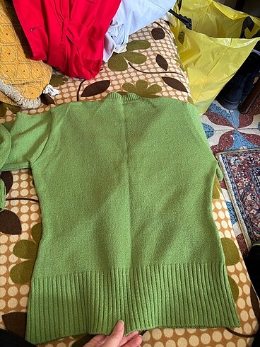 36 Beden Yeşil örme kazak 36 beden