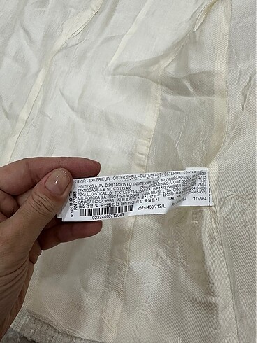 l Beden beyaz Renk Zara tüvit blazer
