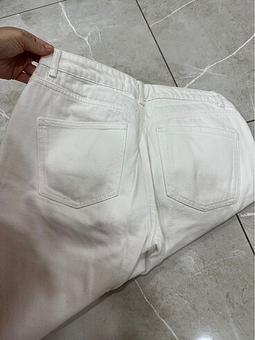l Beden beyaz Renk Denim jean